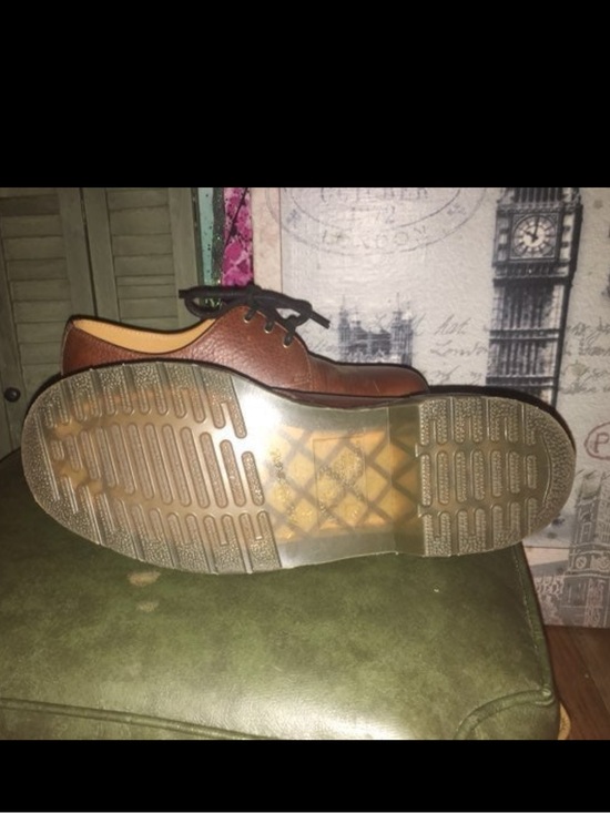 BNWOT Dr Martin 1461 Classic Brown 3 Eye leather Derby Men Oxford Lace Shoes main image 5